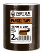 Swift Seal 2PC Parcel Tape 28m x 48mm – Brown Packaging Tape
