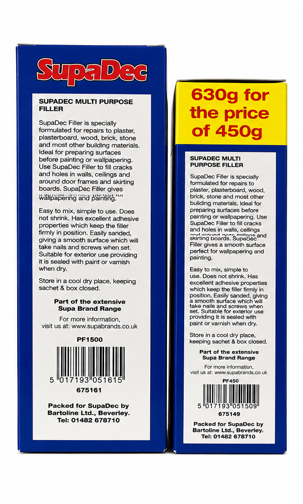 SupaDec Multi Purpose Filler Powder – 630g & 1.5kg