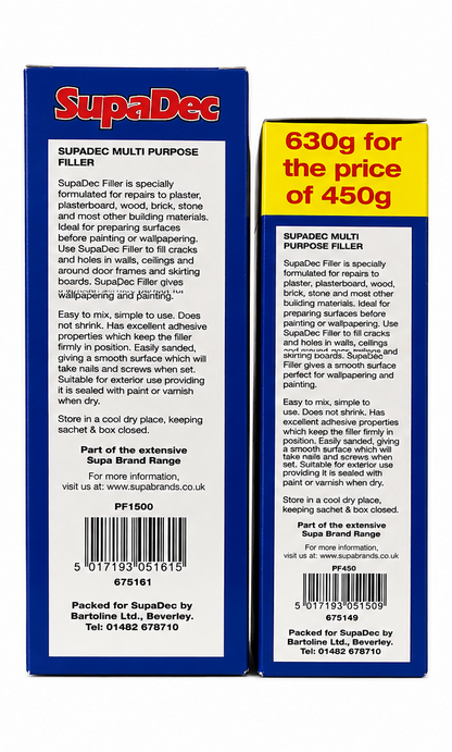 SupaDec Multi Purpose Filler Powder – 630g & 1.5kg