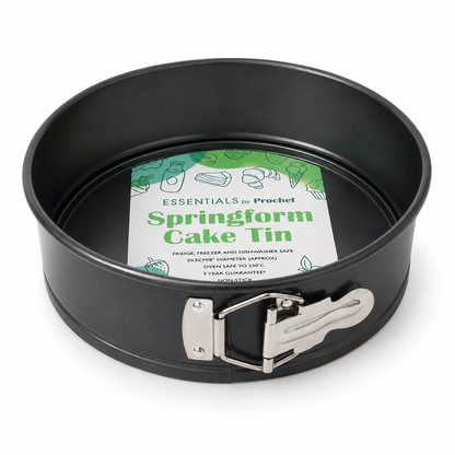 ProChef Essentials 8" Springform Cake Tin – 21cm Non-Stick Carbon Steel Baking Tin