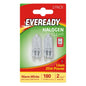 Eveready G9 Halogen Capsule Bulbs 25W – 180 Lumens 2800K Warm White – Pack of 2