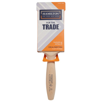 Hamilton For The Trade 3" Fine Tip Flat Paint Brush 3101001-30 – Professional Decorating Brush
