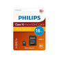 Philips 16GB UHS-I Class 10 microSD Memory Card with SD Adapter – 116193