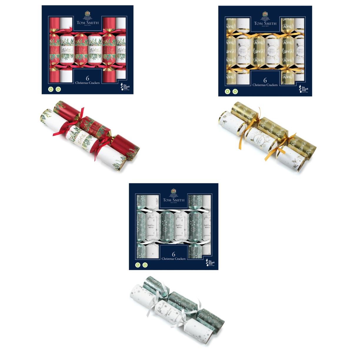 Tom Smith Signature Crackers 6 x 14" Pack of 6 Colour Variant