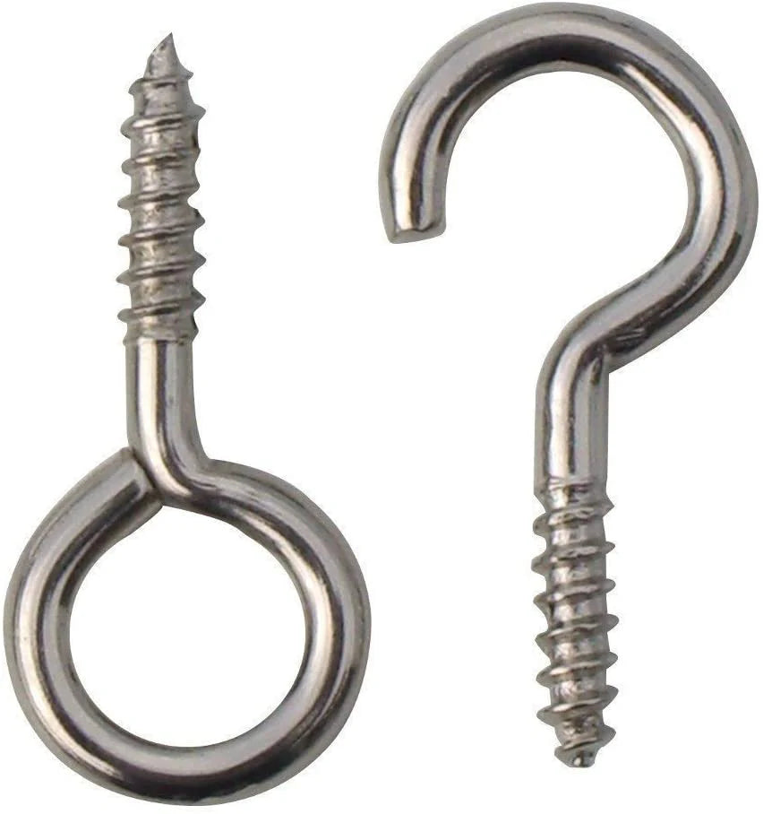 23 X 14 Hooks & Eyes Nickel Plated 20 Of Each 40 Total Per Pack