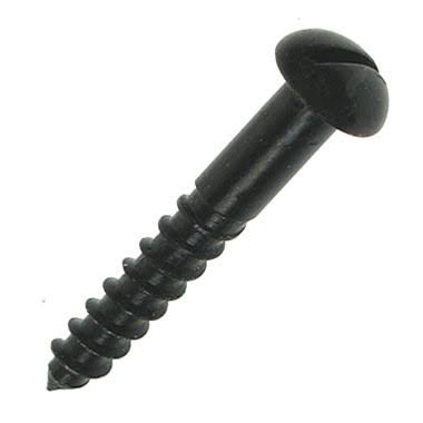 Round-Head Woodscrews Black Plated