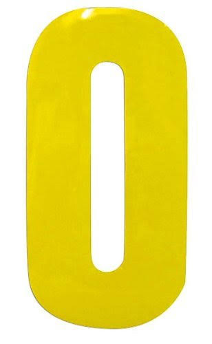 Self Adhesive Extra Large Numbers & Letters Fluorescent