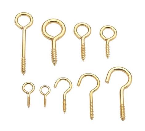 Screw Eyes & Hooks Brass