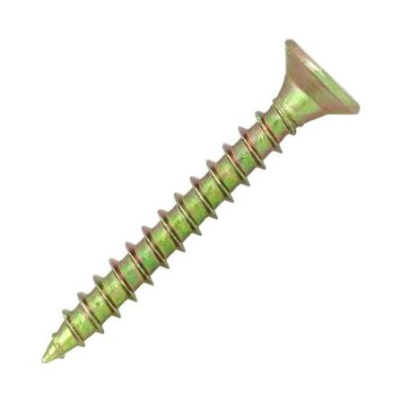 Chipboard Screws Pozi Countersunk Yellow Plated