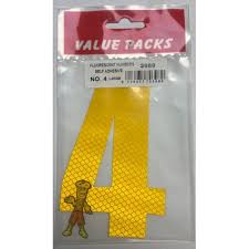 Self Adhesive Extra Large Numbers & Letters Fluorescent