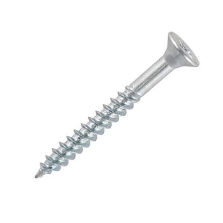 Twinthread Woodscrews Pozi Countersunk Zinc