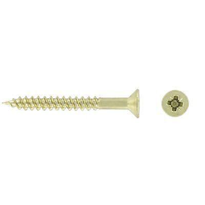 Countersunk Pozi Woodscrews Brassed