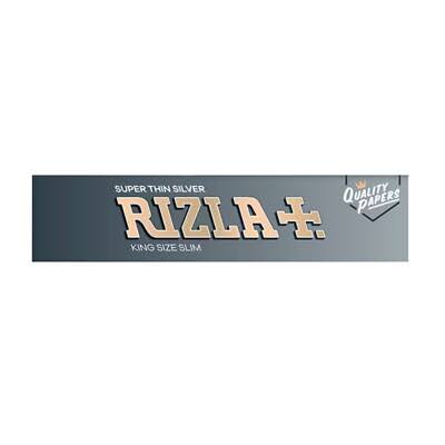 Rizla King Size Slim Silver Super Thin Rolling Papers – 2 Booklets x 32 Leaves