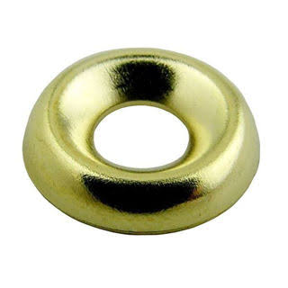 Cup Washers Brass & Chrome