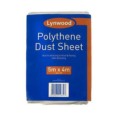 Lynwood Polythene Dust Sheet 5m x 4m SH110 – Waterproof Decorating Protection Sheet