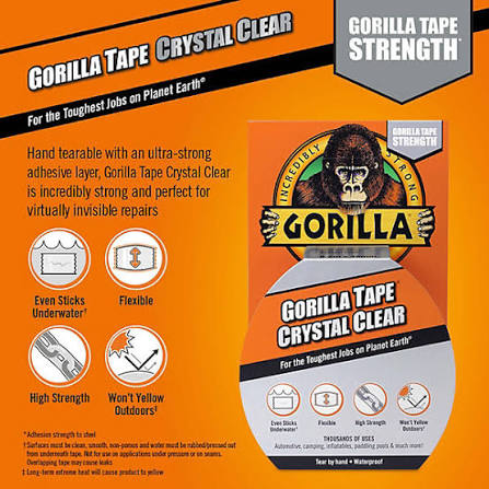Gorilla Crystal Clear Tape