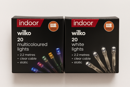 20 LED Indoor String Lights – 2.2m with Battery Included, Colour Options