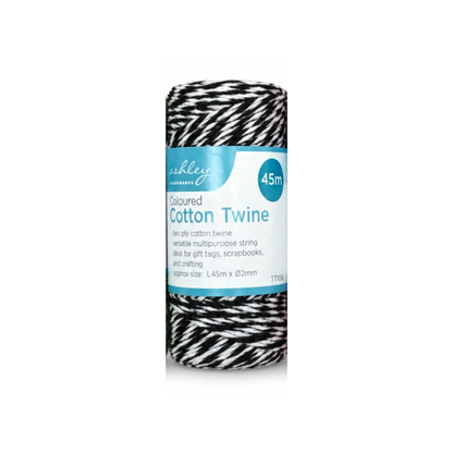 twine black-white on white background