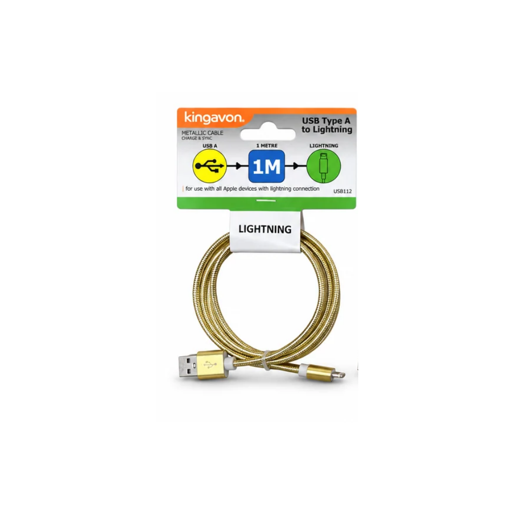usb gold on white background