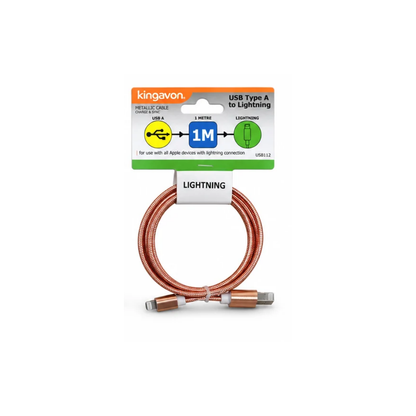 usb rose-gold on white background