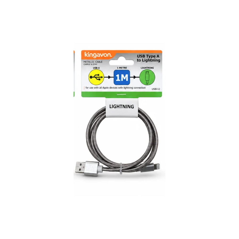 usb silver on white background