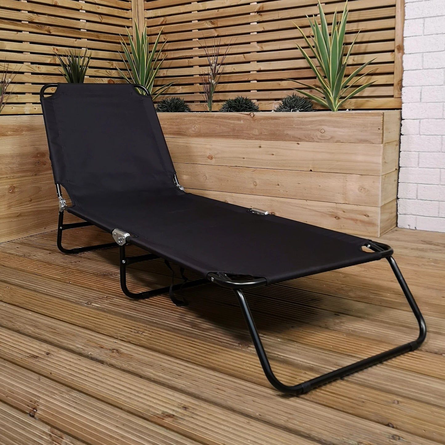 Redwood Reclining Sun Lounger - Oxford