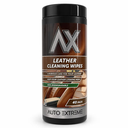 Auto Extreme Leather Cleaning Wipes packaging front