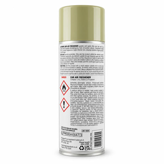 Auto Extreme car air freshener back packaging
