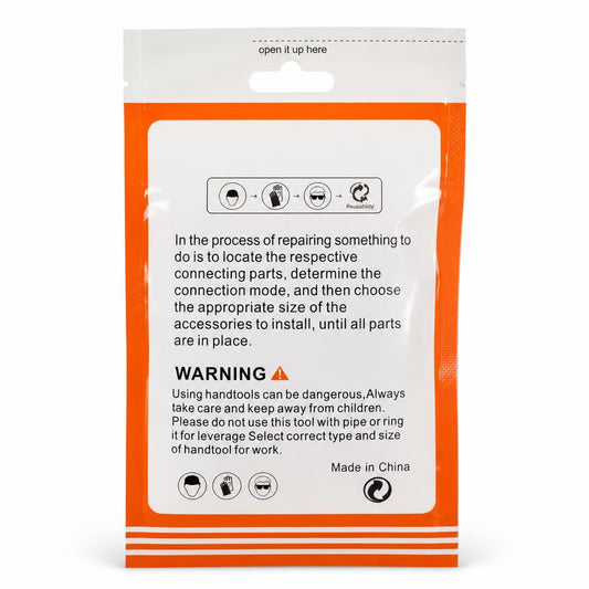Back packaging with safety instructions and barcode for WSKTRO Terminal Connectors