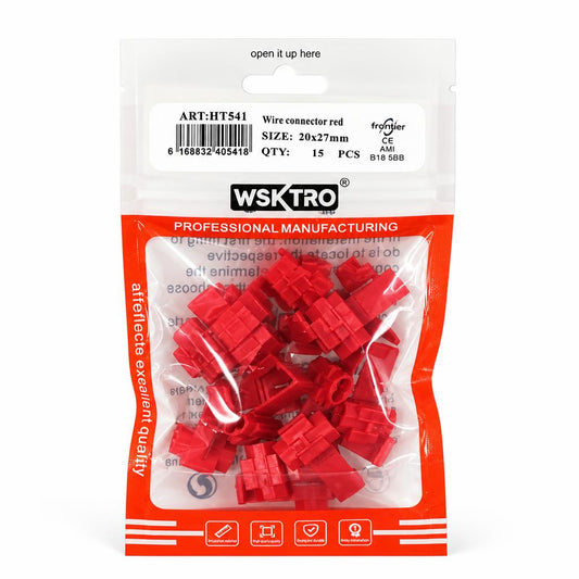 Front packaging of WSKTRO Wire Connector red