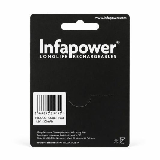 Infapower Cordless Phone Replacement Battery packaging back