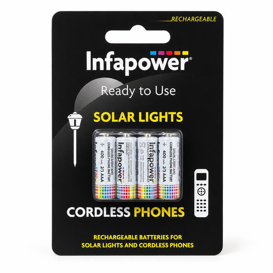 Infapower Rechargeable AAA Batteries packaging front view