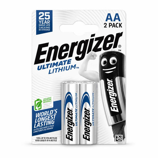 Energizer Ultimate Lithium AA Batteries packaging front