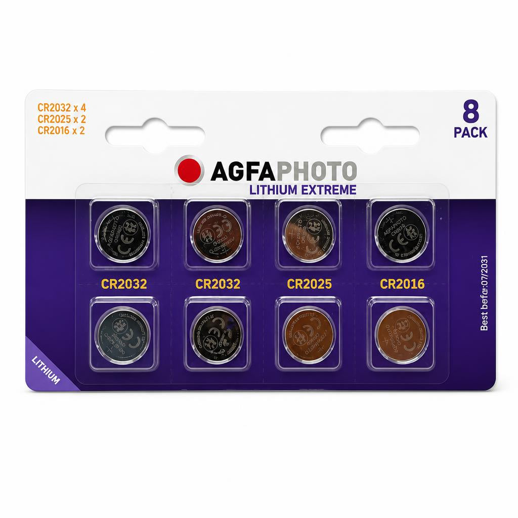 Agfa Photo Lithium Extreme Battery 8 Pack Front