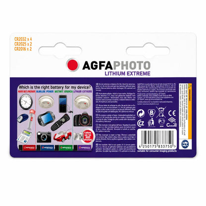 Agfa Photo Lithium Extreme Battery 8 Pack Back