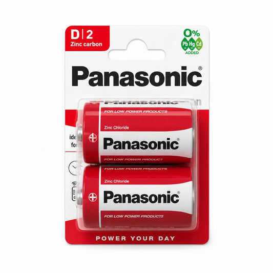 Panasonic R20 batteries in packaging