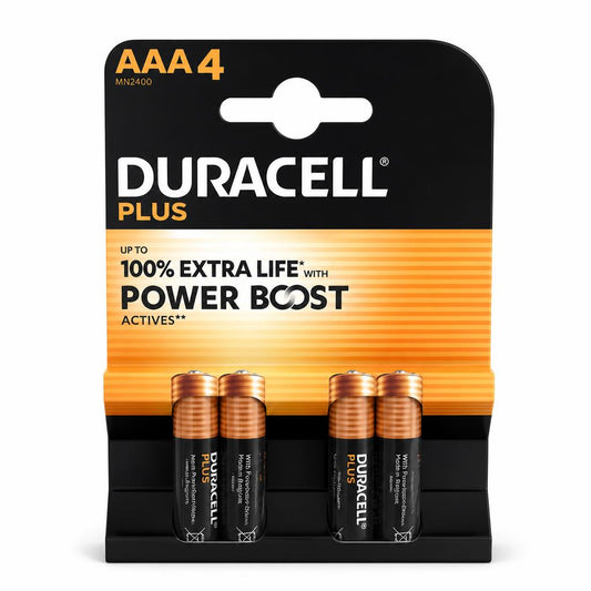 Duracell Plus AAA Batteries front packaging