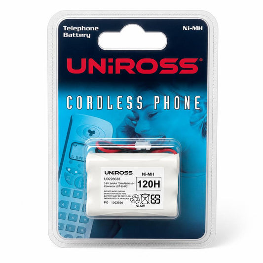Uniross Cordless Phone Battery packaging front