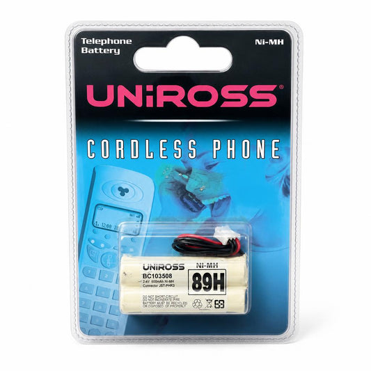 Uniross cordless phone battery front packaging