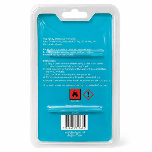 Ashley Housewares Fabric Glue packaging back view