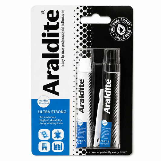 Araldite Ultra Strong Epoxy Adhesive packaging front