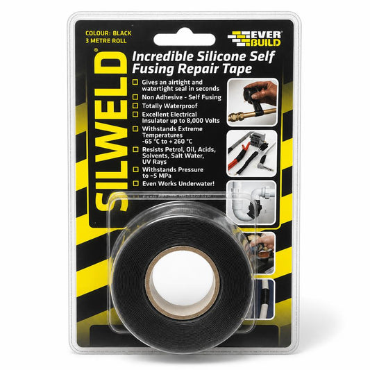 Package of Everbuild Silweld Silicone Self Fusing Repair Tape