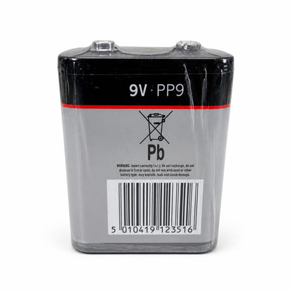 Back view of Eveready Silver 9V PP9 Battery showing barcode