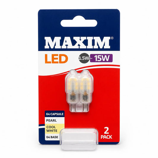 Maxim LED G4 Capsule Bulb Packaging Front