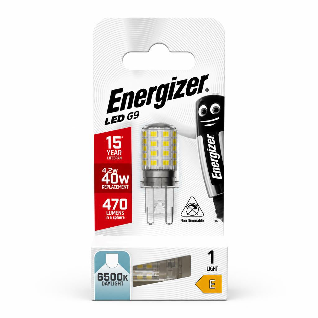 Energizer LED G9 6500K Daylight bulb packaging front
