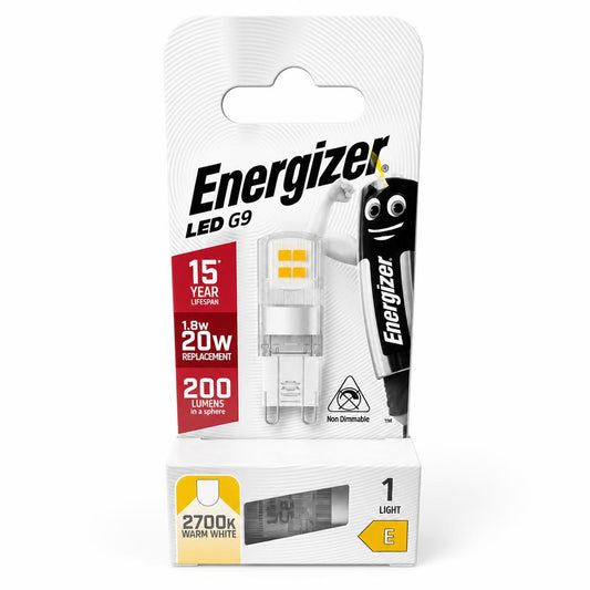 Energizer LED G9 bulb packaging front view