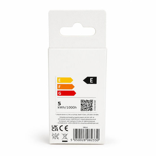 Back packaging of Energizer LED R50 bulb