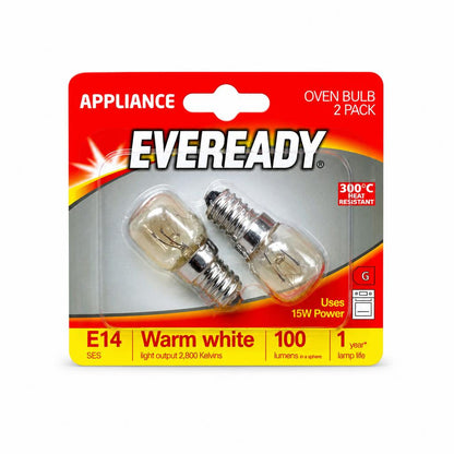 Eveready Appliance Oven Bulb E14 packaging front
