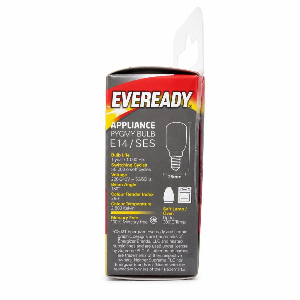 Eveready Appliance Pygmy Bulb back packaging