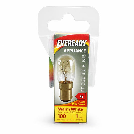 Eveready Appliance Fridge Bulb B15 packaging front view